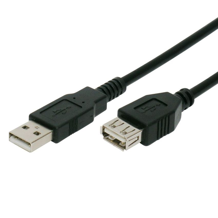 POWERTECH καλώδιο προέκτασης USB CAB-U012, 480Mbps, 3m, μαύρο -κωδικός CAB-U012