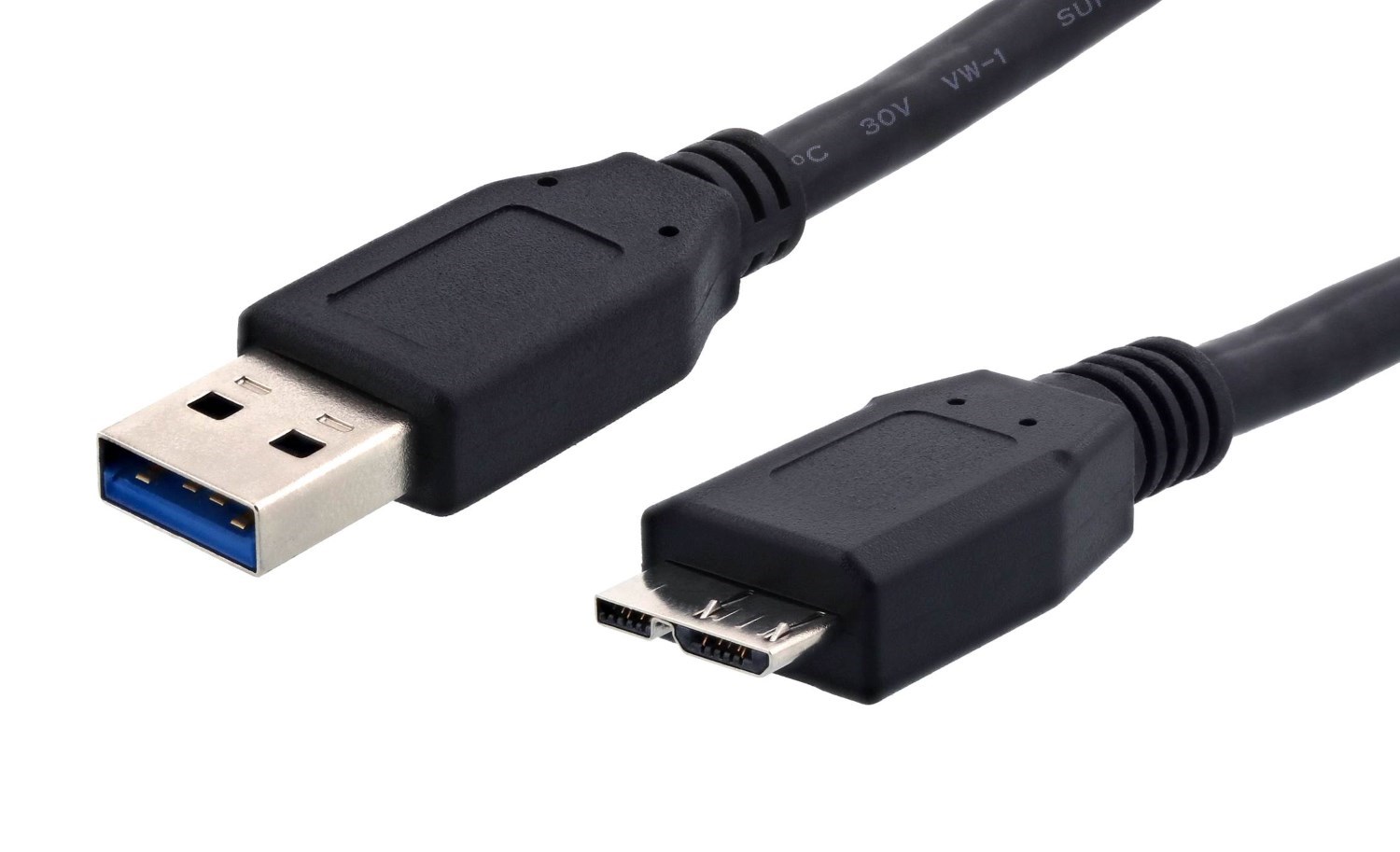 POWERTECH καλώδιο USB σε Micro B USB CAB-U004, 5Gbps, 1.5m, μαύρο -κωδικός CAB-U004