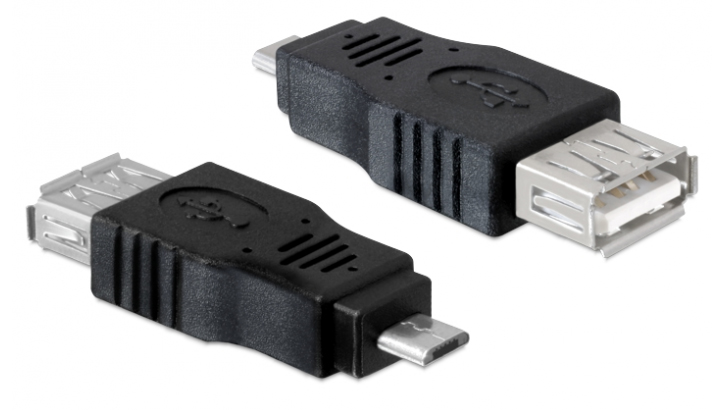 POWERTECH αντάπτορας USB σε Micro USB CAB-U029, μαύρος -κωδικός CAB-U029