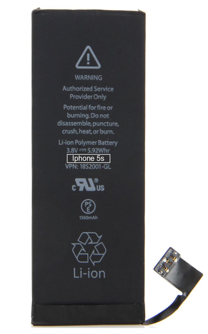 High Copy Μπαταρία για iPhone 5S, Li-ion 1560mAh -κωδικός PBAT-004
