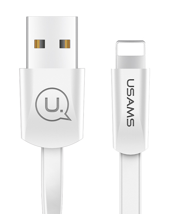 USAMS καλώδιο USB σε Lightning US-SJ199, 10W, 1.2m, λευκό -κωδικός SJ199IP02
