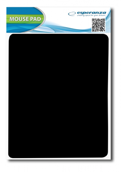 ESPERANZA mouse pad EA145K, 21.5×17.5×0.2cm, μαύρο -κωδικός EA145K