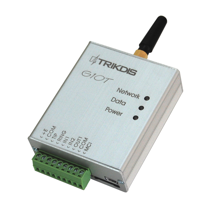TRIKDIS GSM/GPRS Μεταδότης σημάτων συναγερμού G10T, προγρ/νος, Universal -κωδικός TX-G10T