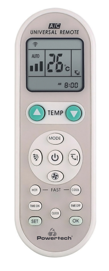 POWERTECH Χειριστήριο κλιματιστικού PT-835, universal 1000 σε 1 -κωδικός PT-835