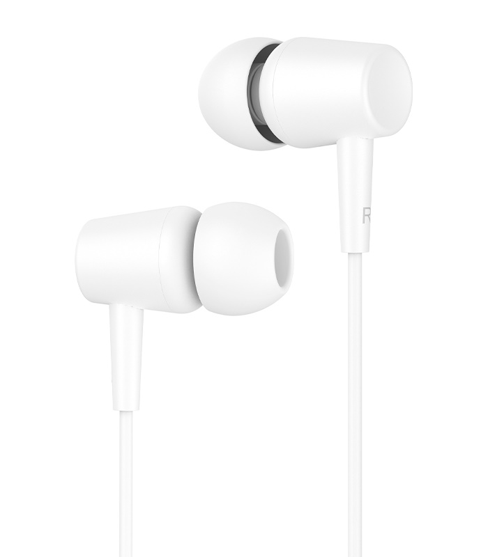 CELEBRAT earphones G13 με μικρόφωνο, 10mm, 3.5mm, 1.2m, λευκό