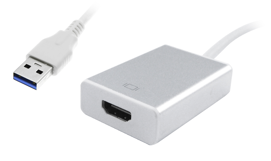POWERTECH αντάπτορας USB 3.0 σε HDMI PTH-022 με Audio, ασημί -κωδικός PTH-022