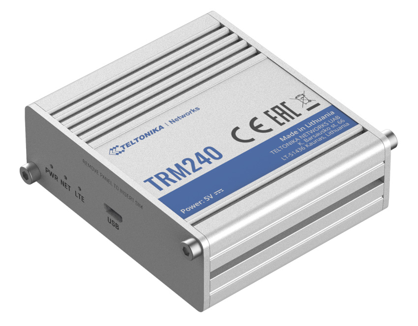 TELTONIKA Industrial cellular modem TRM240, LTE Cat 1, USB -κωδικός TRM240