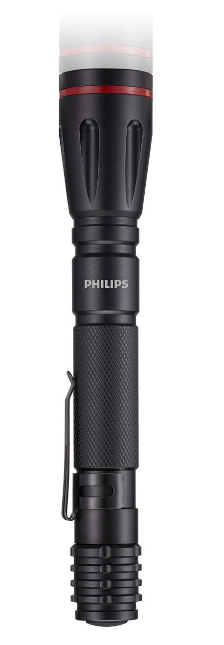 PHILIPS φορητός φακός LED SFL1001P-10, 1000 series, 160lm, μαύρος -κωδικός SFL1001P-10