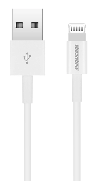 ROCKROSE καλώδιο USB σε Lightning IVORY AL, 2.4A 12W, MFi, 1m, λευκό