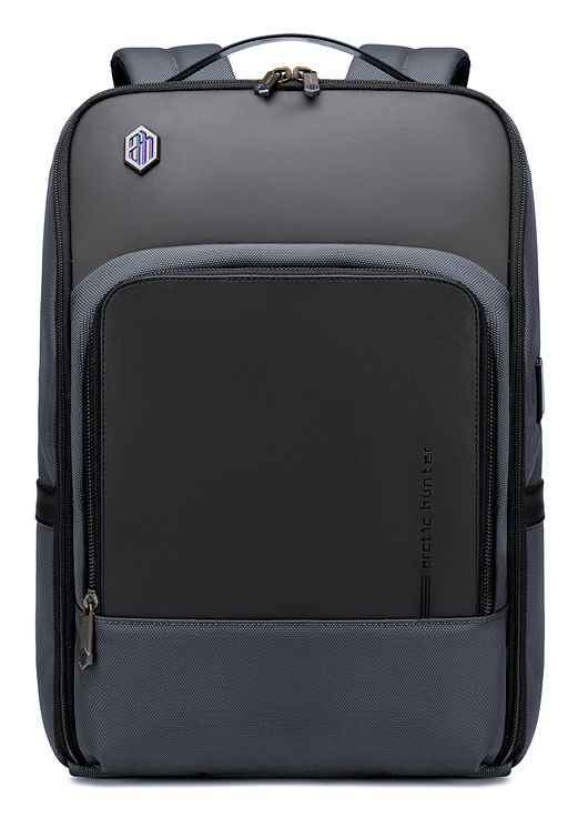 ARCTIC HUNTER τσάντα πλάτης B00403-GY με θήκη laptop 15.6", USB, γκρι -κωδικός B00403-GY
