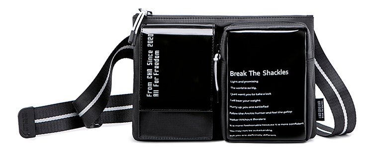 SUPER FIVE τσάντα ώμου XB00118-BK, μαύρη -κωδικός XB00118-BK