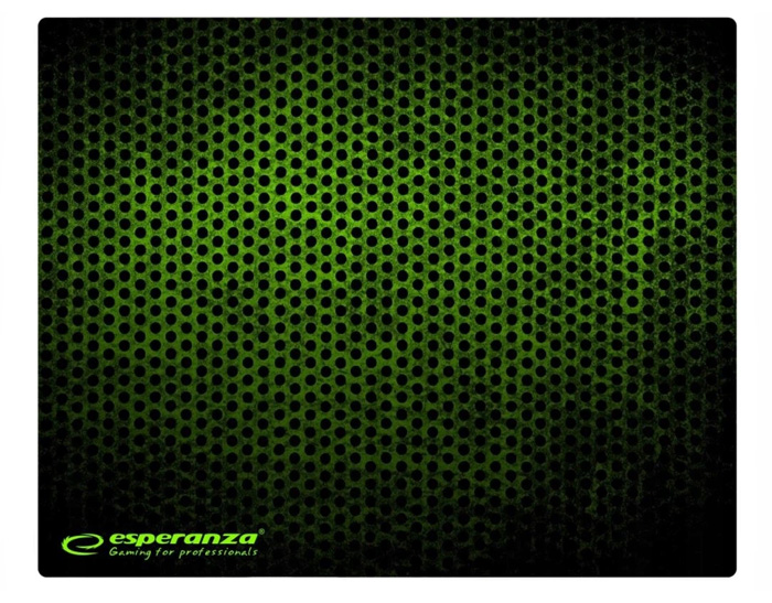 ESPERANZA gaming mouse pad Grunge EA146G, 440x354x4mm, μαύρο-πράσινο -κωδικός EA146G
