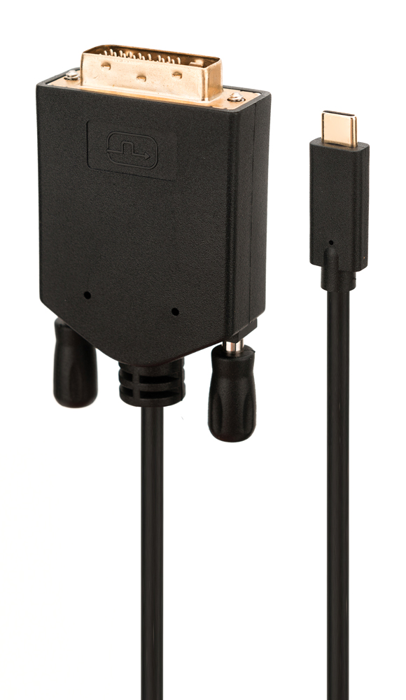 POWERTECH καλώδιο USB-C σε DVI CAB-UC050, 1080p/60Hz, 2m, μαύρο -κωδικός CAB-UC050