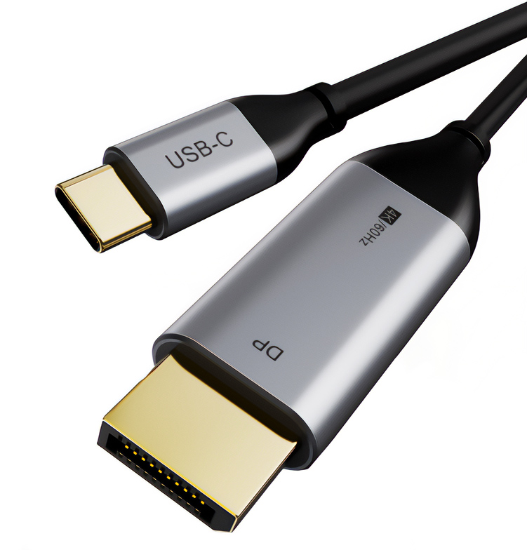 CABLETIME καλώδιο USB-C σε DisplayPort CT-CMDP2, 4K/60Hz, 1.8m, μαύρο -κωδικός 5210131038284