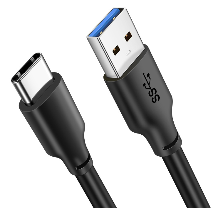 CABLETIME καλώδιο USB-C σε USB CMAMN, 15W, 5Gbps, 0.25m, μαύρο -κωδικός 5210131038192