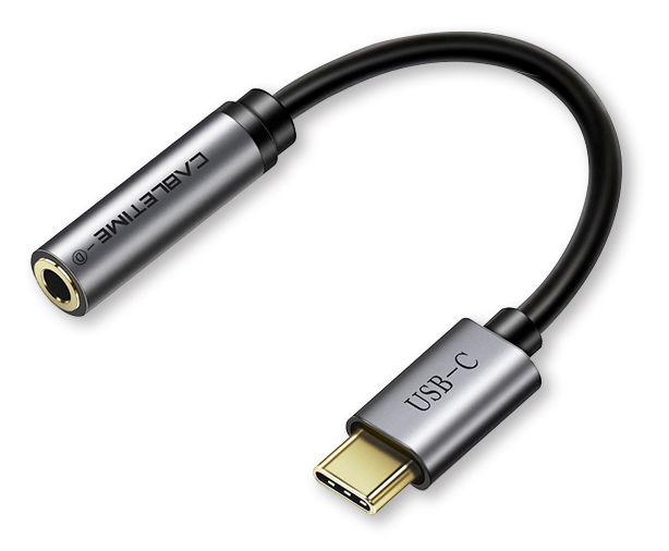 CABLETIME αντάπτορας USB-C σε 3.5mm CT-CMAUD, DAC chipset, γκρι -κωδικός 5210131038529