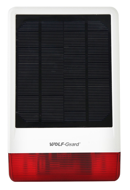 WOLF GUARD ασύρματη ηλιακή σειρήνα εξωτερικού χώρου JD-W06 -κωδικός JD-W06