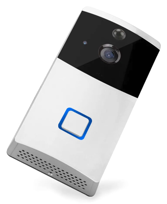 SECTEC smart κουδούνι με κάμερα ST-WD03-TY, WiFi, 1080p, PIR, λευκό -κωδικός ST-WD03-TY