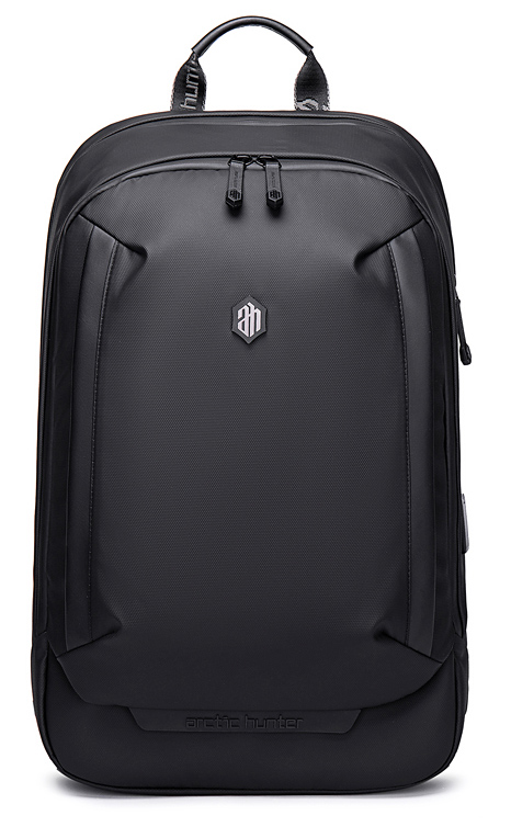 ARCTIC HUNTER τσάντα πλάτης B00443-BK με θήκη laptop 15.6, μαύρη -κωδικός B00443-BK