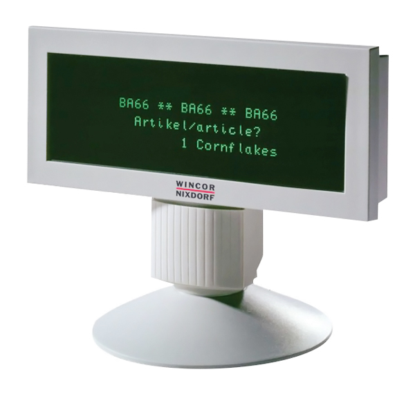 WINCOR NIXDORF POS customer display BA66-1, USB, γκρι -κωδικός BA66-1