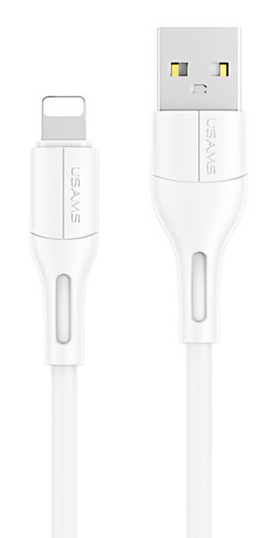 USAMS καλώδιο USB σε Lightning US-SJ500, 10W, 1m, λευκό -κωδικός SJ500USB02