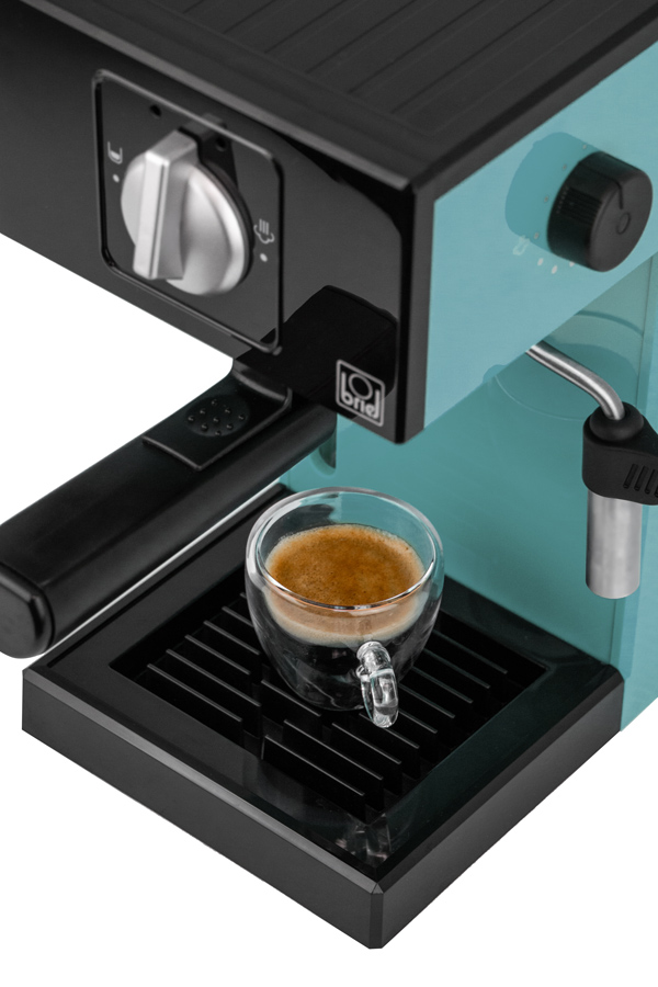 BRIEL μηχανή espresso A1, 1000W, 20 bar, μπλε