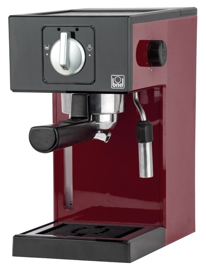 BRIEL μηχανή espresso A1, 1000W, 20 bar, μπορντό