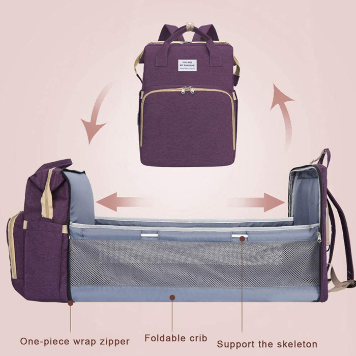 2 in 1 τσάντα πλάτης και παιδικό κρεβατάκι TMV-0050, αδι..