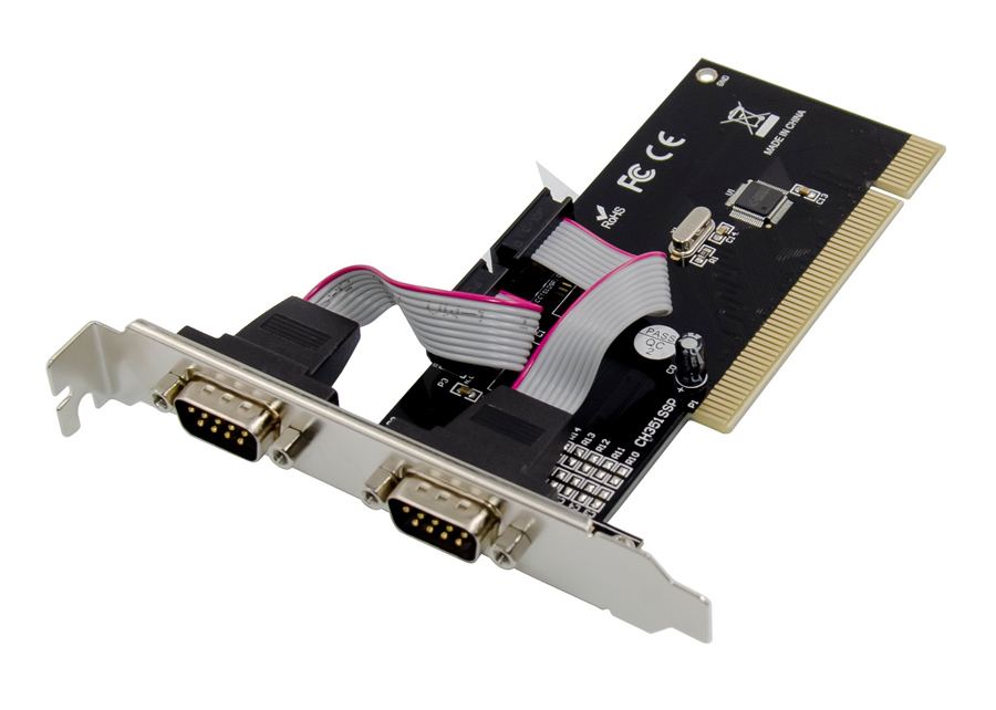 POWERTECH κάρτα επέκτασης PCI σε 2x serial ST320, WHC351Q -κωδικός ST320
