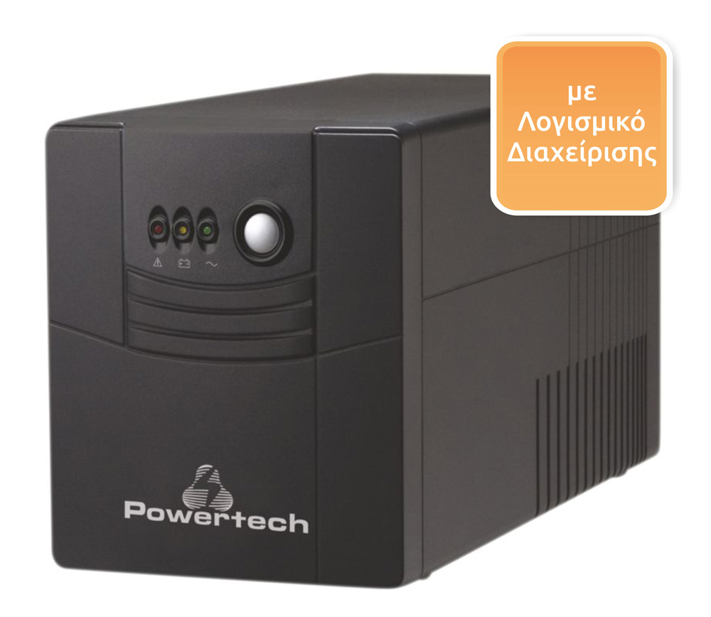 POWERTECH UPS Line Interactive PT-1500, 1500VA, 900W -κωδικός PT-1500
