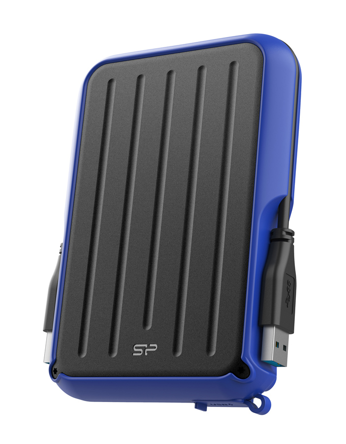 SILICON POWER εξωτερικός HDD Armor A66, 4TB, USB 3.2, μπλε -κωδικός SP040TBPHD66LS3B