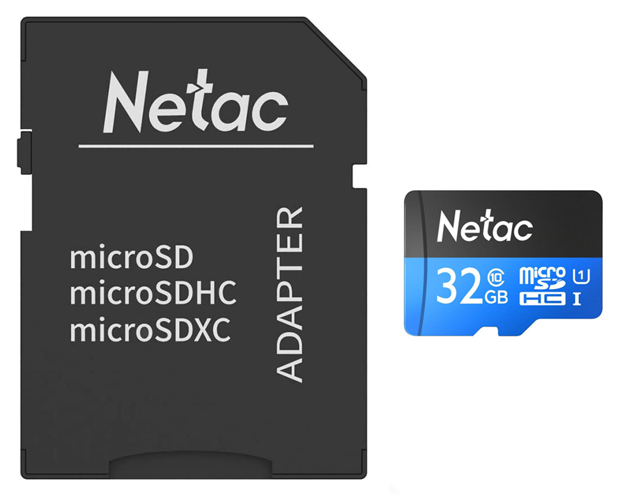 NETAC κάρτα μνήμης MicroSDHC P500 Standard, 32GB, 90MB/s, Class 10 -κωδικός NT02P500STN-032G-R