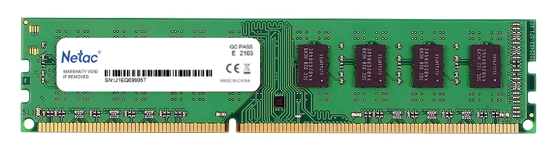 NETAC μνήμη DDR3 UDIMM NTBSD3P16SP-04, 4GB, 1600MHz, CL11 -κωδικός NTBSD3P16SP-04