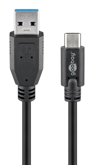 GOOBAY καλώδιο USB σε USB-C 67999, 15W, 5Gbps, 0.5m, μαύρο -κωδικός 67999