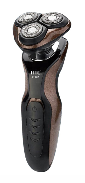 HTC ξυριστική μηχανή GT-607, επαναφορτιζόμενη, 4D κεφαλή, μαύρη -κωδικός GT-607