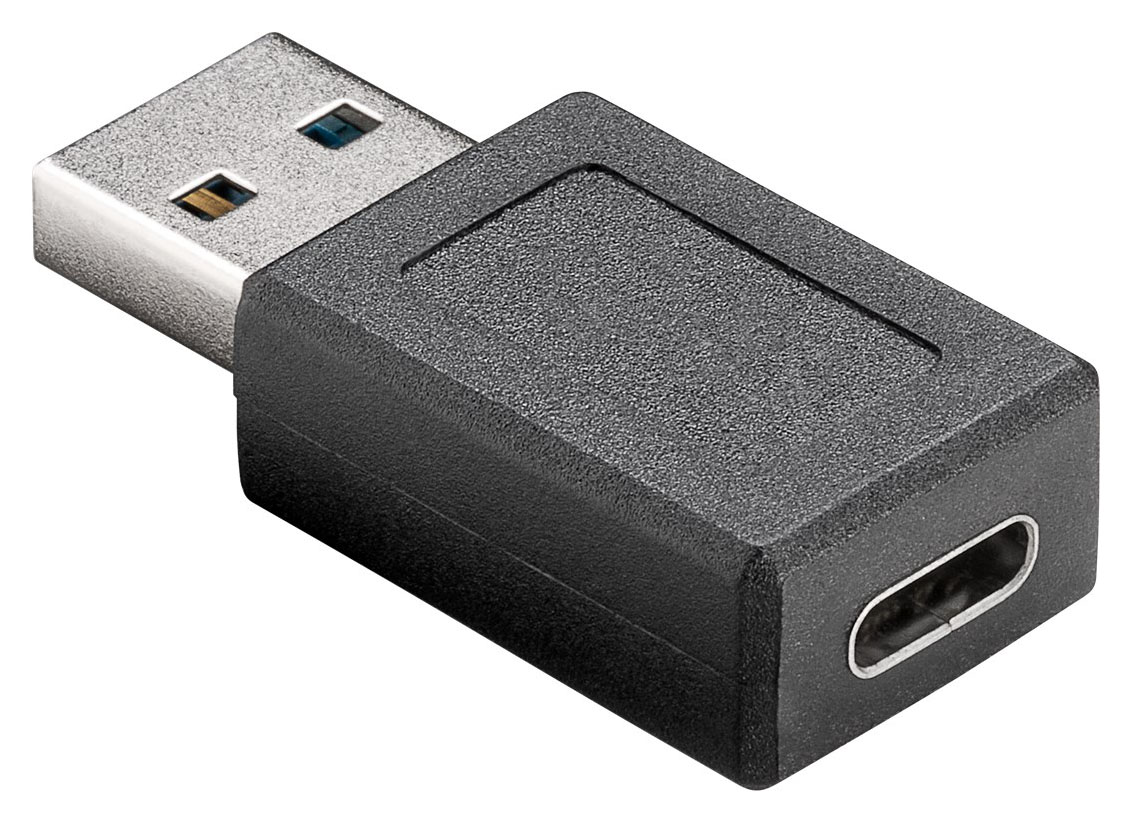 POWERTECH αντάπτορας USB 3.1 σε USB-C PTH-066, 5Gbps, μαύρο -κωδικός PTH-066