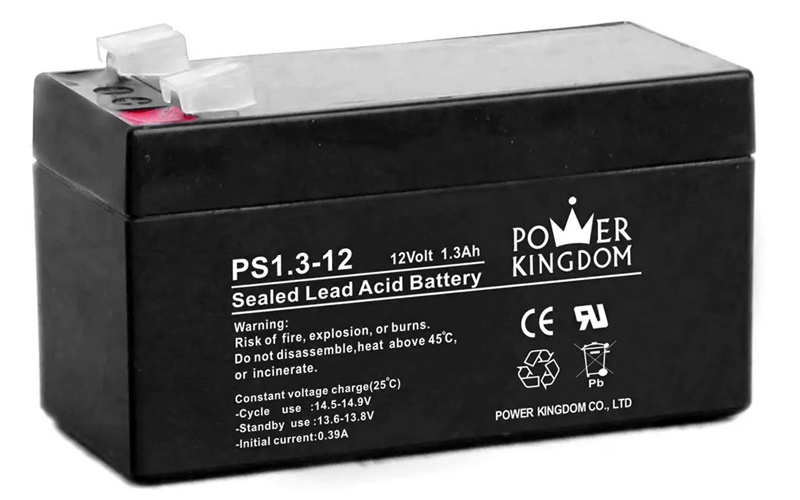 POWER KINGDOM μπαταρία μολύβδου PS1.3-12, 12Volt 1.3Ah -κωδικός PS1.3-12
