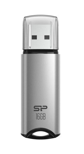 SILICON POWER USB Flash Drive Marvel M02, 16GB, USB 3.2, γκρι -κωδικός SP016GBUF3M02V1S