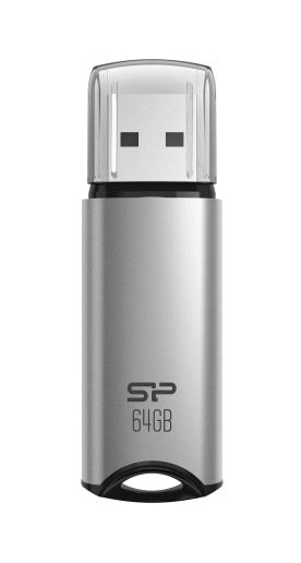 SILICON POWER USB Flash Drive Marvel M02, 64GB, USB 3.2, γκρι -κωδικός SP064GBUF3M02V1S