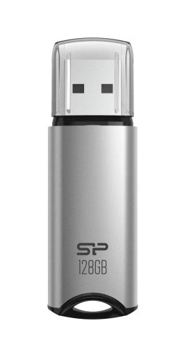 SILICON POWER USB Flash Drive Marvel M02, 128GB, USB 3.2, γκρι -κωδικός SP128GBUF3M02V1S