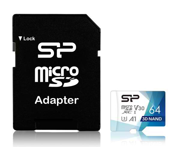 SILICON POWER κάρτα μνήμης Superior Pro microSDXC UHS-I, 64GB, Class 30 -κωδικός SP064GBSTXDU3V20AB