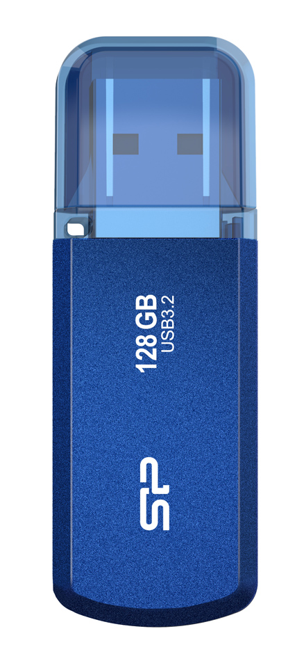 SILICON POWER USB Flash Drive Helios 202, 128GB, USB 3.2, μπλε -κωδικός SP128GBUF3202V1B