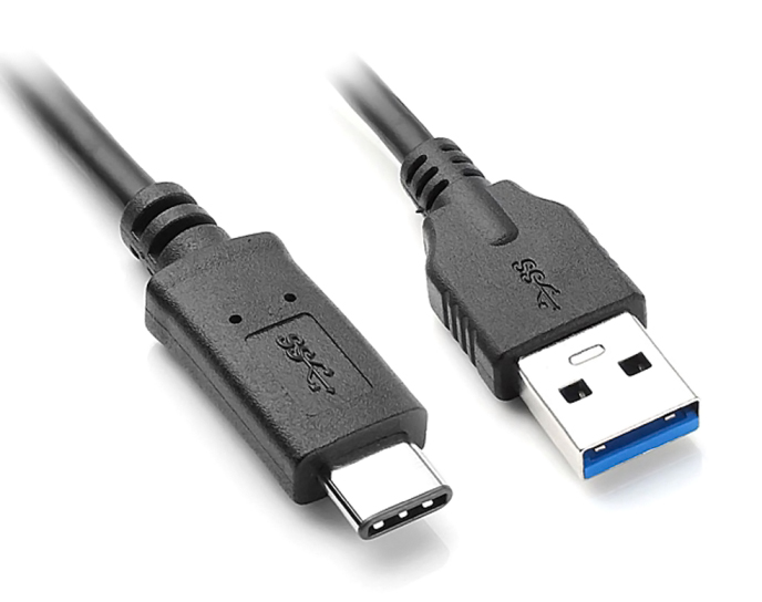 POWERTECH καλώδιο USB 3.0 σε USB-C CAB-UC013, 1m, μαύρο -κωδικός CAB-UC013
