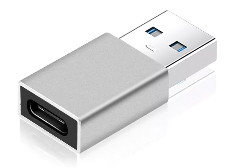 POWERTECH αντάπτορας USB 3.0 σε USB-C PTH-063, 5Gbps, ασημί -κωδικός PTH-063