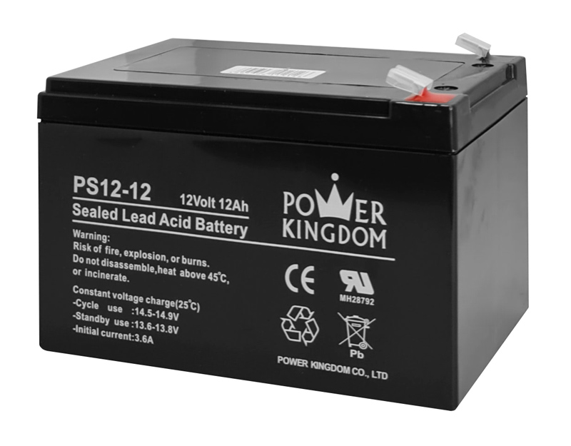 POWER KINGDOM μπαταρία μολύβδου PS12-12, 12Volt 12Ah -κωδικός PS12-12