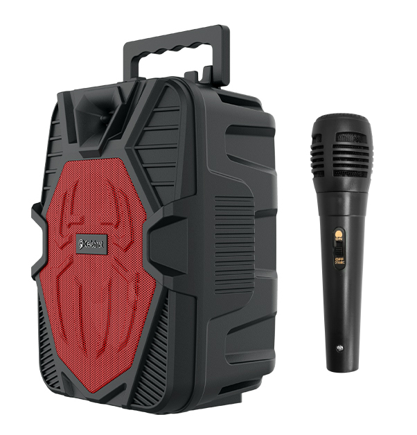 CELEBRAT φορητό ηχείο OS-06 με μικρόφωνο, 5W 1200mAh, Bluetooth, κόκκινο -κωδικός OS-06-RD