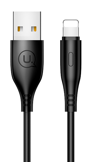 USAMS καλώδιο Lightning σε USB US-SJ266, 10W, 1m, μαύρο -κωδικός SJ266USB01