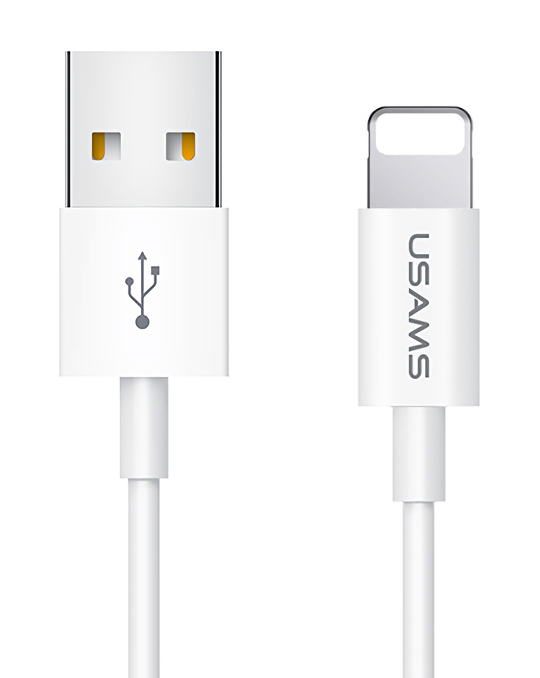 USAMS καλώδιο Lightning σε USB US-SJ283, 10W, 1m, λευκό -κωδικός SJ283USB01