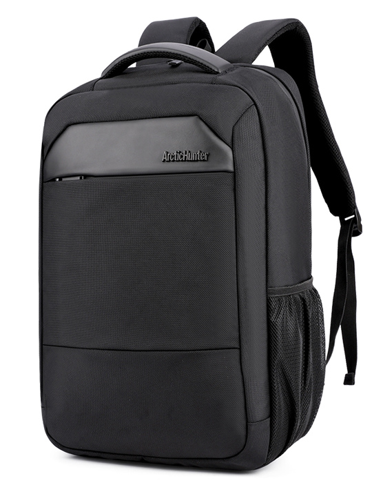 ARCTIC HUNTER τσάντα πλάτης B00111C με θήκη laptop 15.6", 23L, μαύρη -κωδικός B00111C-BK