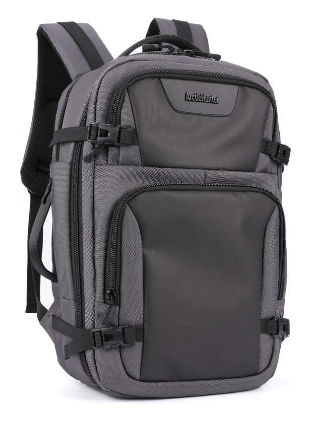 ARCTIC HUNTER τσάντα πλάτης B00191 με θήκη laptop 15.6", γκρι -κωδικός B00191-GY